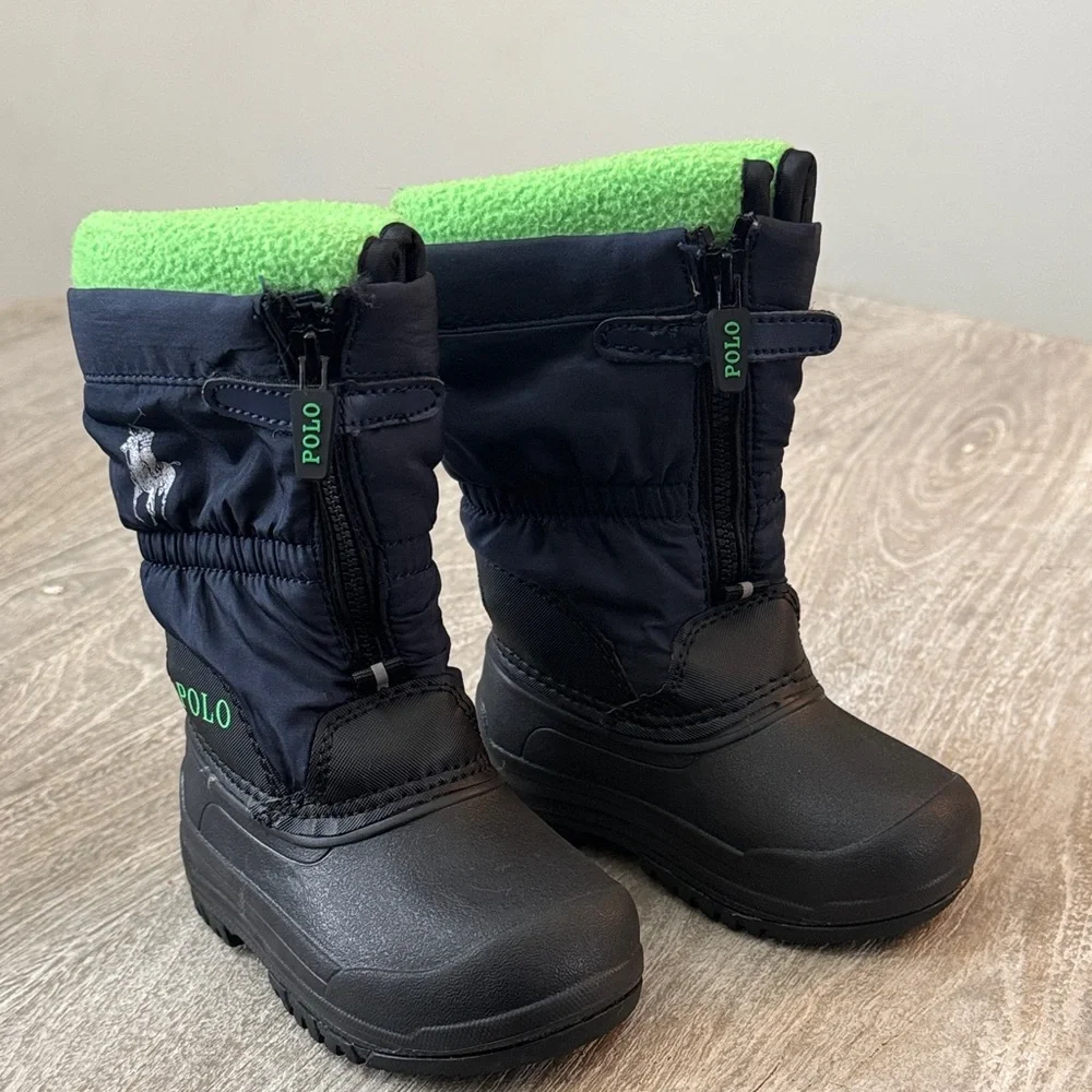 Polo by Ralph Lauren Toddler Boots - Navy and Green